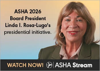 Watch ASHA 2026 Board President Linda I. Rosa-Lugo introduce her presidential initiative